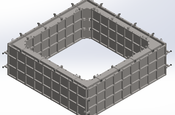 Forma para aduela de concreto