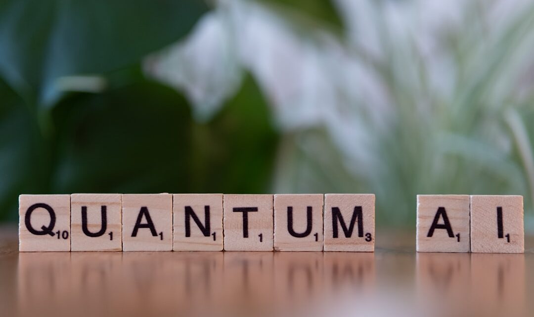 Um Close up De Um Bloco De Madeira Com a Palavra Quantica Escrita Nele Yul6DcghtUY