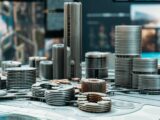 Intricate architectural model showcasing a futuristic modern city with unique building designs.