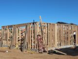 Framing stages of new home construction in sunny Elk Grove, California.